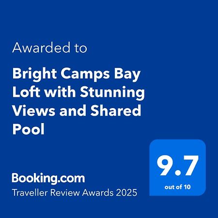 Apartmán Bright Camps Bay Loft With Stunning Views And Shared Pool Kapské Město Exteriér fotografie